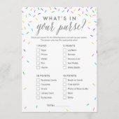 ある何があなたの財布のベビーシャワーのゲームカードに プログラム (正面)