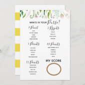 ある何があるあなたの財布のベビーシャワーのゲームのお母さんに 招待状 (正面/裏面)