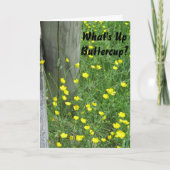 ある何がの上にキンボウゲですMissin"カードを恋しく思います カード (正面)