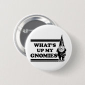 ある何が私のGnomiesの上に 缶バッジ (正面&裏面)