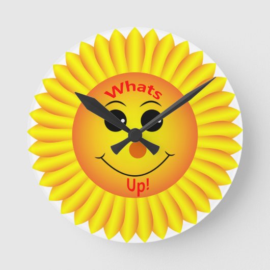 ある何が! ラウンド壁時計 (正面)