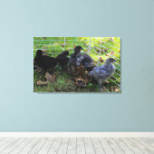 ある何が-鶏のお尻 キャンバスプリント (インサイチュ (ウッドフロア))