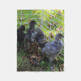 ある何が-鶏のお尻 フリースブランケット