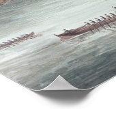 ある地点からのティコンデロガの見解 ポスター (角)