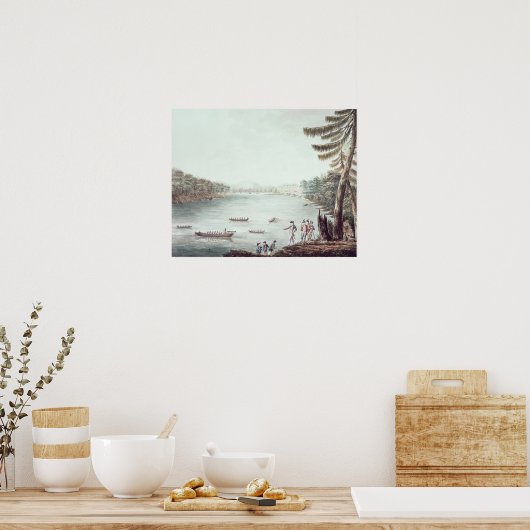 ある地点からのティコンデロガの見解 ポスター (キッチン)