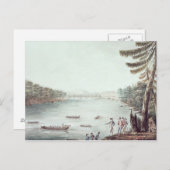 ある地点からのティコンデロガの見解 ポストカード (正面/裏面)