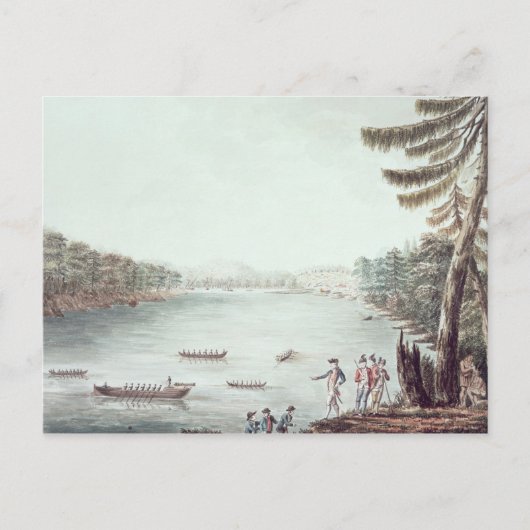 ある地点からのティコンデロガの見解 ポストカード (正面)