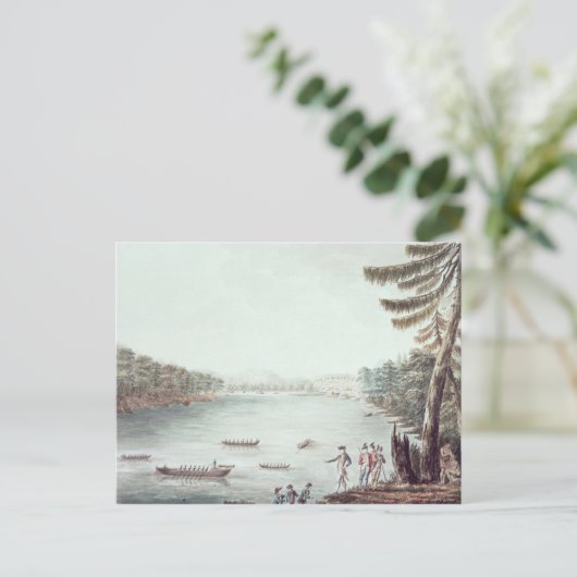 ある地点からのティコンデロガの見解 ポストカード (スタンド正面)