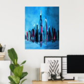 ある夜 ポスター (ホームオフィス)