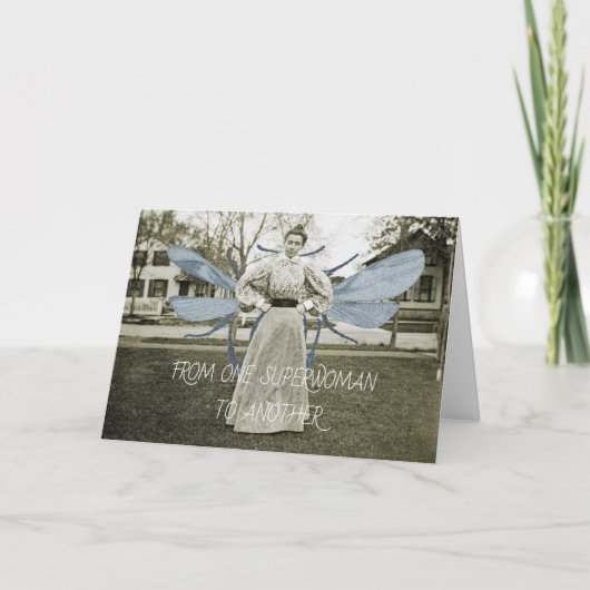 ある女性からすごい別の1890人の女性に飛んでいる至る カード (正面)