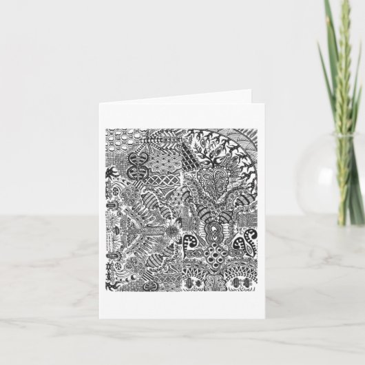 ある小型スケッチの挨拶状 カード (正面)