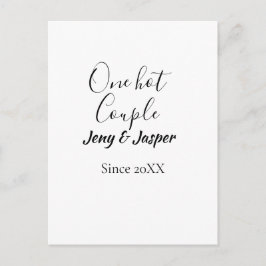 ある年の20XXから交際をスタートさせた超ラブラブカップルが名前を刻印 ポストカード