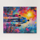 ある意味で父の日を幸せにユニークする ジグソーパズル (横)