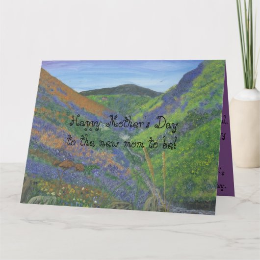 ある新しい母への幸せな母の日!! カード (正面)
