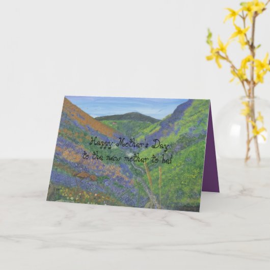 ある新しい母への幸せな母の日! カード (黄色い花)