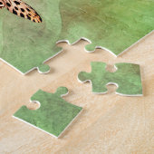 ある日に一度に蝶の花感動的 ジグソーパズル (側面)