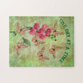 ある日に一度に蝶の花感動的 ジグソーパズル (横)