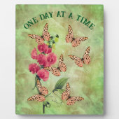 ある日に一度に蝶の花感動的 フォトプラーク (正面)