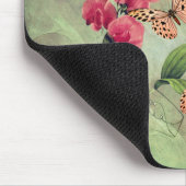 ある日に一度に蝶の花感動的 マウスパッド (コーナー)