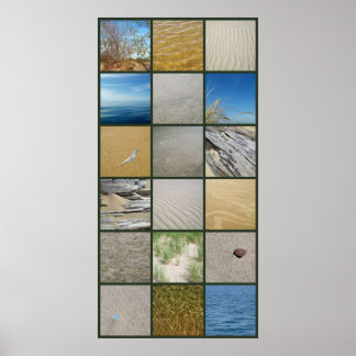 ある日のビーチ ポスター