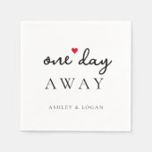 ある日の遠くにリハ結婚ーサルディナー スタンダードカクテルナプキン (正面)