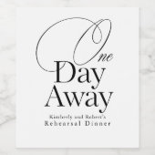 ある日の遠くにリハ結婚ーサルディナー ワインラベル (シングルラベル)