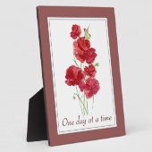 「ある日を一度に」インスパイアの引用文花 フォトプラーク (側面)