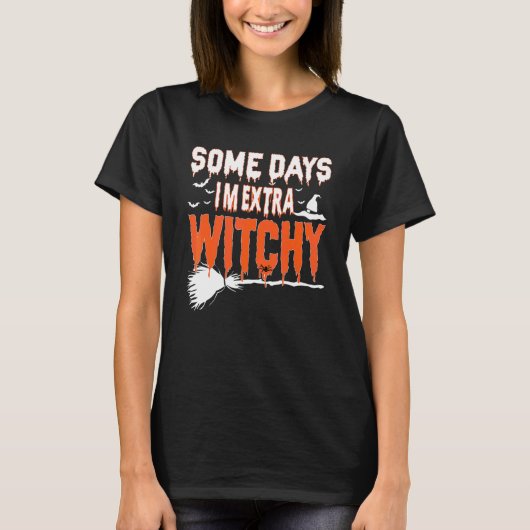 ある日私は特別に魔女 Halloween Tシャツ (正面)