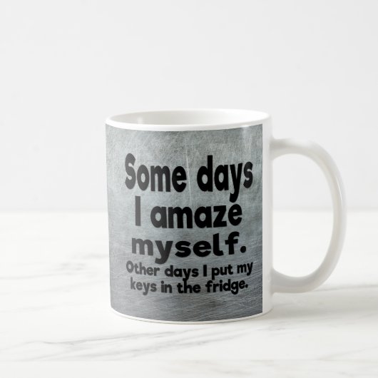 ある日私は自分自身を驚かせます コーヒーマグカップ (右)