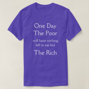 ある日貧しい人々 Tシャツ