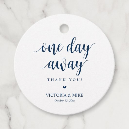 ある日遠くに結婚のリハーサル フェイバータグ (正面)