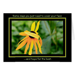 ある日--ちょうどあなたの顔をカバーして下さい