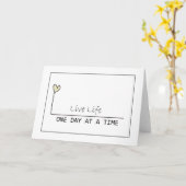 ある日 カード (黄色い花)