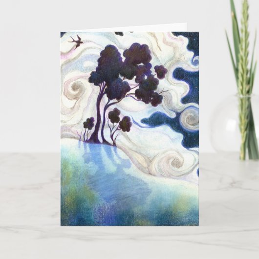 ある明るい夜 カード (正面)