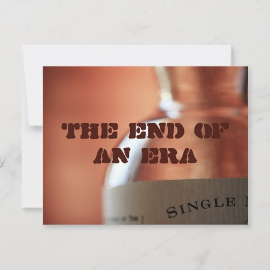 ある時代の終わり 招待状 (正面)