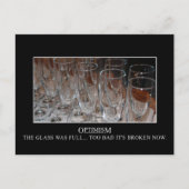 ある時、私のグラスはいっぱいだった ポストカード (正面)