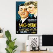 ある晩のこと ポスター (ホームオフィス)