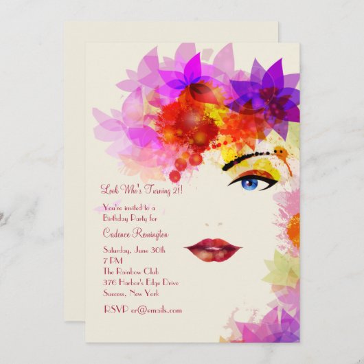 ある特定の一見の招待状 招待状 (正面/裏面)