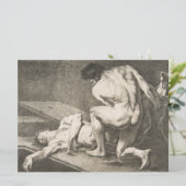 ある男が別の男の脚を持ち上げる カード (スタンド正面)