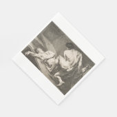 ある男が別の男の脚を持ち上げる スタンダードランチョンナプキン (角)