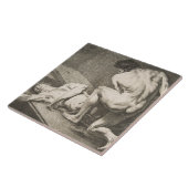 ある男が別の男の脚を持ち上げる タイル (側面)