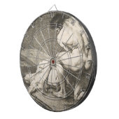 ある男が別の男の脚を持ち上げる ダーツボード (正面右)