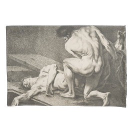 ある男が別の男の脚を持ち上げる 枕カバー