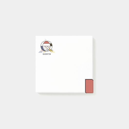 ある種の芸術モノグラムモダン。レターQ ポストイット (正面)