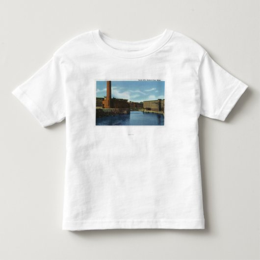 ある織物工場の眺め トドラーTシャツ (正面)