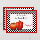 ある花嫁のためのレトロのイタリアンなレシピカード ポストカード (正面/裏面)