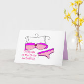 ある花嫁のための挨拶状 カード (黄色い花)