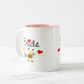 ある花嫁/ハートの幸せな蜂 ツートーンマグカップ (正面左)