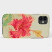 ある調子を与えられた背景のハイビスカスの花 Case-Mate iPhoneケース (裏面(横))