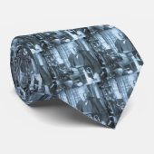 ある調子を与えられる実験室のStereoviewの彼の青緑色のトーマス・エジソン ネクタイ (ロール)